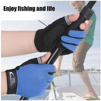 AliExpress APWIKOGER Fishing Gloves Men Summer Three Finger Cut Gloves for Fishing Sun Protection Male Anti-Slip Cycling Drive Breathable Thin Gloves