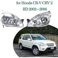 Car Headlight Assembly for Honda CR-V CRV 2 RD 2002~2006 2003 Fog Light Bumper Reflector Corner Halogen Side Lamp LED Accessorie