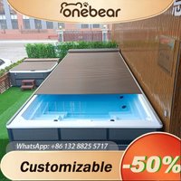 Any Size Custom Auto or Manual Dual Mode Retractable Pool Cover Aluminum PVC Anti Aging Patio Garden Outdoor Pool Shelter
