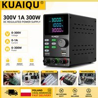 KUAIQU 300V 1A 300W DC Power Supply 30V 10A 200V Adjustable Lab Bench Voltage Regulator LCD Memory USB For Electronic Testing