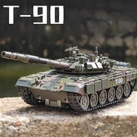1:32 Scale T-90 Leopard2 M4 Main Battle Tank Model Toy Sound Light Tiger Heavy Tanks Spray Military Vehicle Models for Kid Gifts