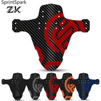 SprintSparkZ Upgraded Carbon Pattern Bicycle Fender Road Mountain Bike Mud Guard Front Rear Wheel Mudguard Ultralight MTB Fender