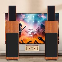 Double 8 Inch HiFi Speaker Wooden Active/Passive Subwoofer Home Theater Audio Hight Power Sound Box Enthusiast Home Cinema