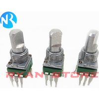 10PCS RD901F 09 Type B10K B20K B50K B100K Potentiometer Single-Unit Vertical 3 Pin Axial Length 15MM D Half Shaft R097