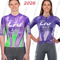 AliExpress NONE Jayco Alula Women 2026 Team Cycling Jersey Set Bicycle Short Sleeve Clothing Road Bike Shirts Suit Bicycle Bib Shorts MTB