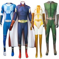 Homelander The Deep Boys Cosplay Costume The Seven Homelander A-Train Superhero Jumpsuit Halloween Carnival Spandex Zentai