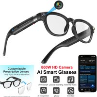 KI-Smart-Brille mit 4K-Kamera, Fotoaufnahme/Aufzeichnung für Reisen, Sport und den täglichen Gebrauch, photochrome Gläser, Bluetooth-Brille für freihändige Anrufe, 8 Stunden Akkulaufzeit,