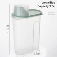 Dry Goods Airtight Container Rice Bucket Grain Storage Container With Measuring Cup Food Storage Box