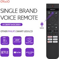 Ambilight Voice TV Remote Control For Philips Compatible With 43PUS7009/12 43PUS7609/12 398GR10BEPHNE000SY 398GR10BEPHNE000CR