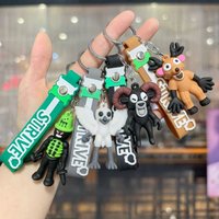 New 99 Nights in The Forest Keychains Kids Kawaii Game Pendant School Bags Car Key Ring Decoration Children Classic Toys Gift