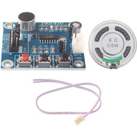 ISD1820 Voice Recording Module Playback Audio Board with Microphone &0.5W 8Ohm Loudspeaker for DIY Sound Electronics