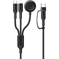 Bonola 3 in 2 USB Type C Cable for iPhone 17/16/15/14/13/12 Pro Charger Cable USB Type C Watch Charger Cable for Apple Watch