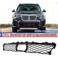 Für BMW X7 G07 Mittlerer Unterer Grill M Sport Frontstoßstange Nierengrill Wabendesign 2019 2020 2021 2022 Schwarz M50i XDrive40i