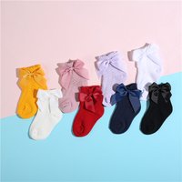 Lawadka Summer Mesh Newborn Baby Girls Socks Fashion Bow Thin Socks for Girls Infant Clothes Accessories White Red Color 0-5Year