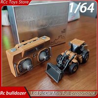 1:64 Rc Forklift Excavator Dumper Car Mini Engineering Vehicle 2.4G Full Proportion Rc Bulldozer Mobile Phone Control Gifts Toys