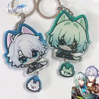Game Honkai: Star Rail Phainon Anaxa Cosplay Keychain Acrylic Cartoon Figure Keyring Backpack Decoration