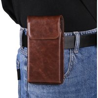 Handytasche aus Rindsleder mit Gürtelclip für Herren, Hüfttasche für Samsung Galaxy S26 S25 S24 S23 Ultra S22 S21 Plus S20 FE, Holster-Tasche