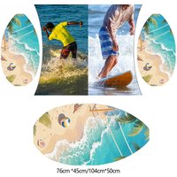 Wooden Skimboard Lightweight Standing Universal Portable Sand Board Skim Board for Beach Surfing Kids Teens Beginners Adults