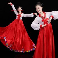 2026 traditional korean fairy cosplay performance hanbok dress women national flower folk dance costumes oriental hanfu dress