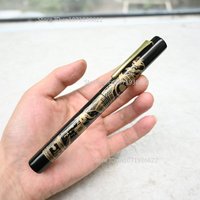 Hand Lacquer Carving Ebonite Fountain Pen Cumberland Hard Rubber NO.6 BOCK EF/F/M Business Writing Stationery Student Gift