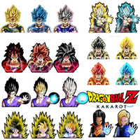 Dragon Ball Series Combination Complete Works Sports 3D Gradient Stickers Anime Peripherals Suitable for Car Notebooks, Etc.