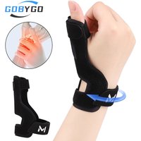 GOBYGO 1Pcs Tendon Sheath Wrist Guard Foldable Aluminum Plate Thin And Light Breathable Double Binding Straps Fixed Thumb Unisex