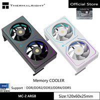 Thermalright MC-2 ARGB Computer Memory Heatsink,Paired with high-performance dual fans,suitable for DDR/DDR2/DDR3/DDR4/DDR5