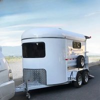 UTV/ATV Motorcycle Pulling Goods Double-Shaft Ramallah Pet Closed Box Trailer Can Be Licensed.
