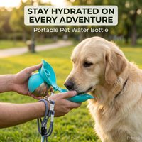 285ML Portable Dog Water Bottle for Small Dogs Leak-Proof Compact Dog Travel Water Bottle Stainless Steel Bottle Outdoor Kettle