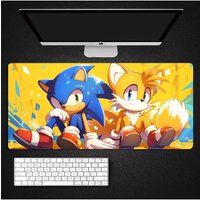 S-Sonic The H-Hedgehog Mouse Pad Gaming Mousepad Large kawaii 900x400mm MouseMat Gamer Mause Carpet PC Desk