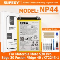 SUPEGY 100% New Battery NP44 For Motorola Moto S30 Pro / Edge 30 Fusion / Edge 40 / XT2243-1 Phone Bateria + Tools