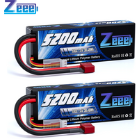 1/2 jednostki Zeee Lipo Battery 2S 7.4V 100C 5200mAh z Deans Connector do modeli RC Car Truck Vehicle Buggy Losi RC Racing Models Parts