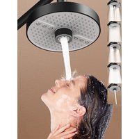 Large Flow 5 Modes Rainfall Shower Head Supercharge Ceiling Mounted Spa Showerhead High Pressure Top Spray Bathroom Accessories