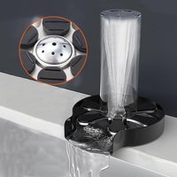 Kitchen Sink Glass Rinser High Pressure Cup Washer 304 Stainless Steel Automatic Cleaner for Home Bar Restaurant