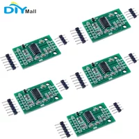 DIYmall HX711 Dual-Channel 24-Bit Precision Load Cell Amplifier Module Green PCB for Arduino