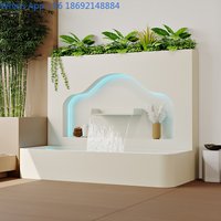 Aluminum Alloy Balcony Water Flow Flower Pond Combination Outdoor Courtyard Villa Water Feature Wall Stainless Steel Fish Tank