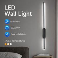 Modern LED Wall Lamp Long Strip Wall Lamp 60/80cm Indoor Bedside Lamp for Living Room Decor AC85-265V Aluminum Wall Led Sconces