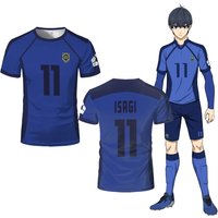 Anime ISAGI Quick-Dry Breathable Men's T-Shirt 3D Print Sporty Cosplay Harajuku Football Team Training Short Sleeve Parent-Child