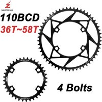 AliExpress NONE WUZEI Road Bike Chainring 4 Bolts Chainwheel 110 BCD Sprocket Narrow Wide Stars 110BCD Bicycle Crown for Shimano 105 R7000 R8000