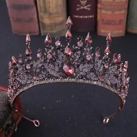 Vintage Baroque Headbands Crystal Luxury Tiaras Crowns Bride Headpieces Bridal Hair Jewelry for Women Wedding Hair Accessories