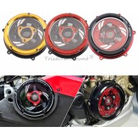 Racing Clear Clutch Cover Protective Kit for DUCATI V4 Models Panigale, Streetfighter, Diavel, Multistrada 2018-2024