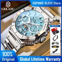GELATU 6030 Luxury Mens Watch High Quality Perpetual Calendar Automatic Mechanical Watch Moon Phase Watches For Man Gift Box