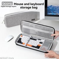 BOONA Hard Shell Mechanical Keyboard Organizer Case Protective Bag for 82 98 108 Key Keyboard Cell Phone Mouse Storage