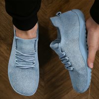 Men Wide Fit Sneakers Flats Minimalist Breathable Wide Width Sneakers Mesh Barefoot Walking Shoes Comfortable Casual Shoes