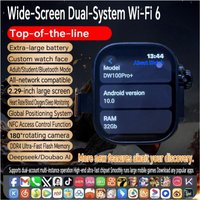 DW100 Pro plus Touch ID Smartwatch 5G Full Netcom 2.29inch Amoled Smart Watch With 32+1024GB ROM Free Download App WIFI GPS WIFI
