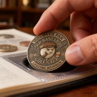 1PC Over Par Old Bastards Golf Coin Funny Golf Challenge Coin Lifetime Golfs Club Member Coins Fun Gifts for Golf Lovers