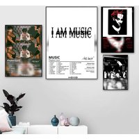 Playboi C-Carti Album Poster Stickers HD Modern Painting Wall Art for Bedroom Living Room Home Decor Decoration Gift