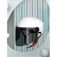 AliExpress NONE Unisex Electric Bike/Motorcycle Half-Shell Helmet with Summer Sun Protection All-Season Riding Safety Cap