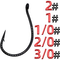 50Pcs Dragon Scale Enhancement 8003 Fishhook Lure Single Hook Wacky Rig Worm Hook Mandarin Fish Sea Bass Barb Hook