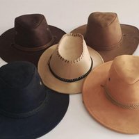 Suede Fabric Western Cowboy Hats For Women Men Vintage Gentleman Dress Hats Panama Cowgirl Jazz Cap Sombrero Hombre